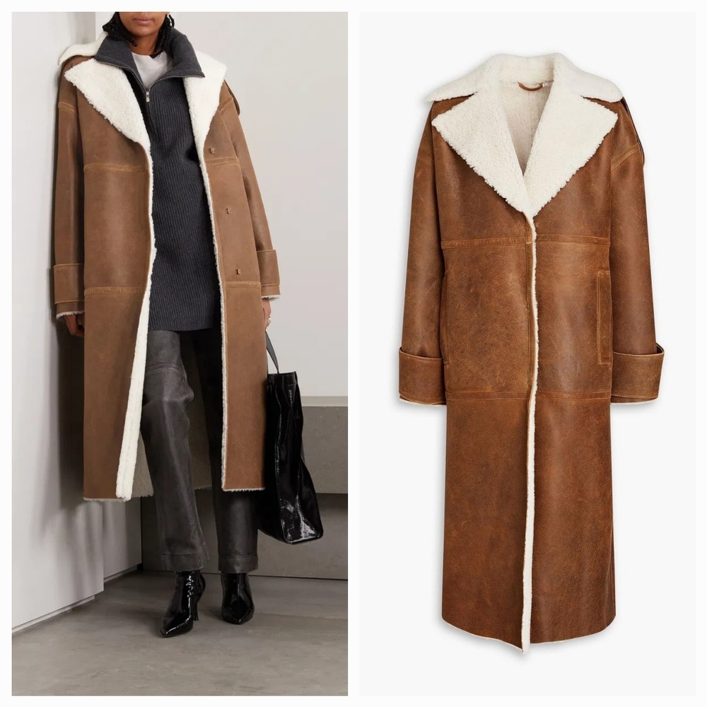 REMAIN BIRGER CHRISTENSENOsila Shearling Long Coat NWT Size 6/38